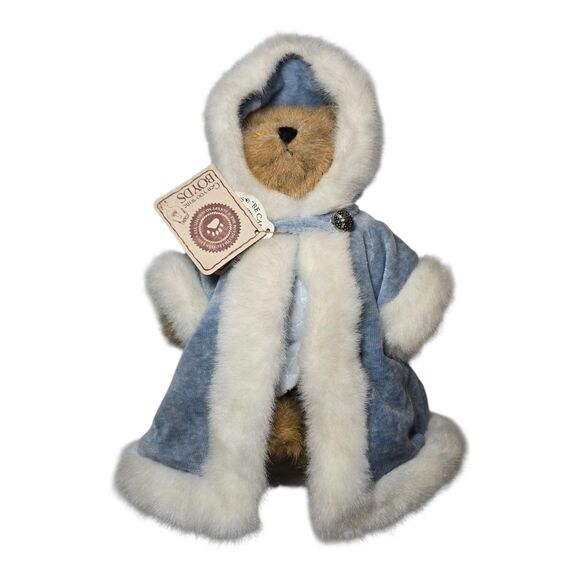 Boyds Bears Bailey Bear 8” Plush #9199-19V Blue Velour Coat Retired w/ Tags - Picture 3 of 8